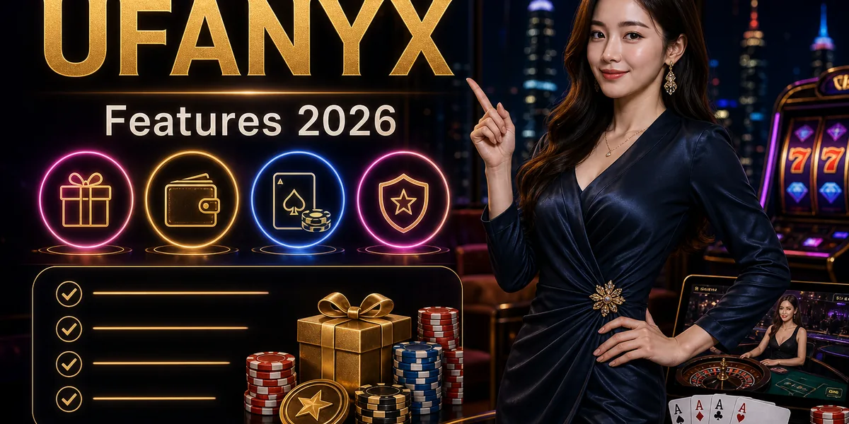 ภาพฟีเจอร์โบนัสคาสิโนและโปรโมชั่นของ UFANYX