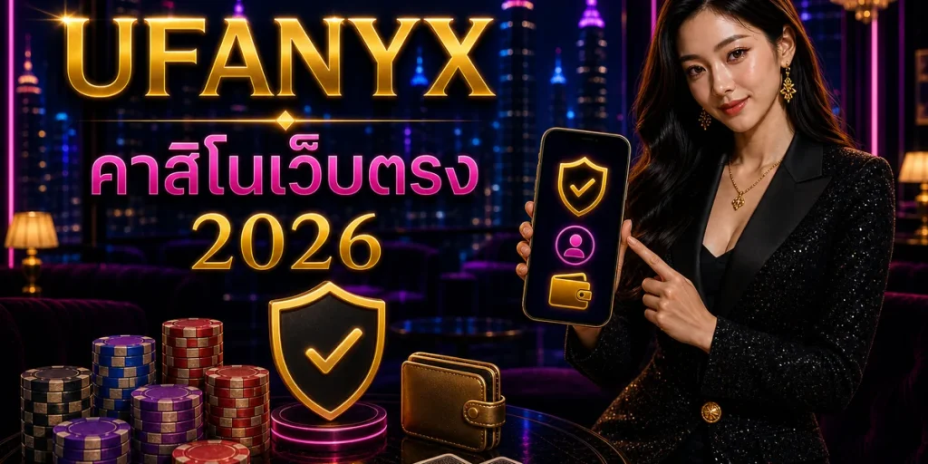 คาสิโนเว็บตรง อัปเดต 2026 จุดเด่นและวิธีเล่นที่ UFANYX
