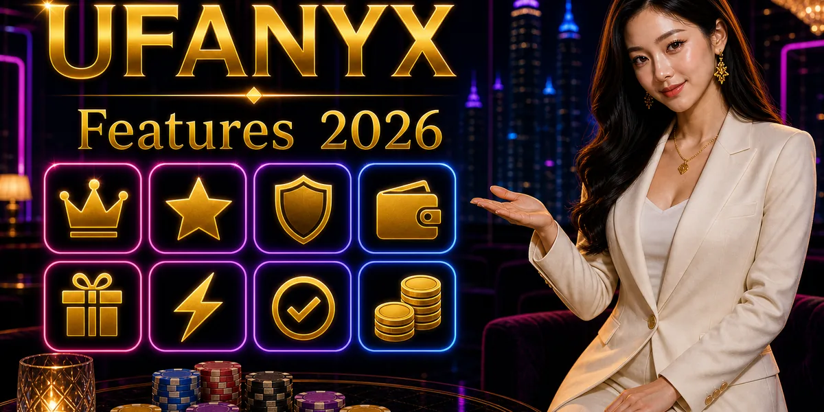 ภาพฟีเจอร์สล็อตออนไลน์และระบบโบนัสของ UFANYX