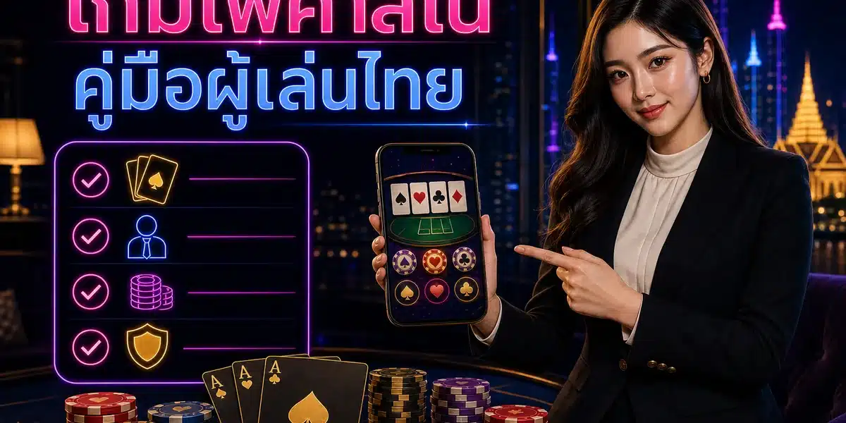 ภาพคู่มือเกมไพ่คาสิโนสำหรับผู้เล่นไทยที่ UFANYX