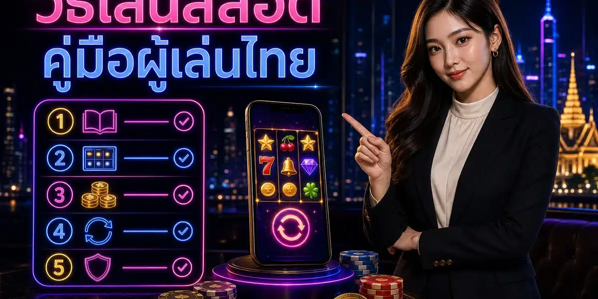 ภาพคู่มือวิธีเล่นสล็อตสำหรับผู้เล่นไทยที่ UFANYX