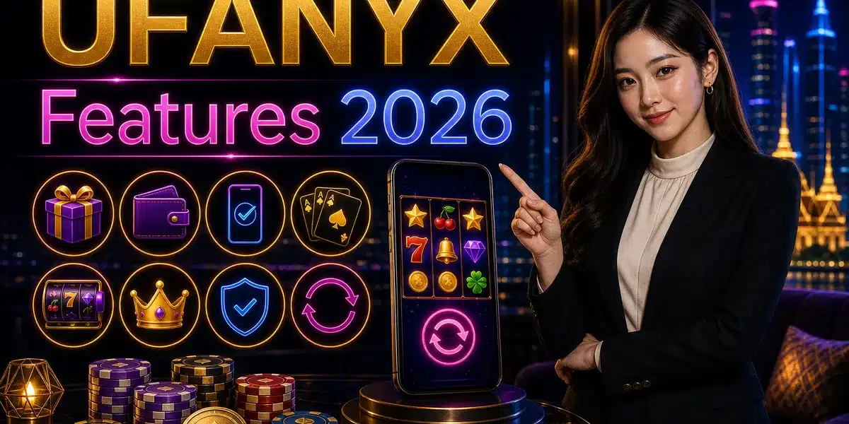 ภาพฟีเจอร์วิธีเล่นสล็อตและระบบของ UFANYX