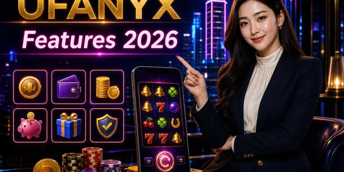 ภาพฟีเจอร์สล็อตขั้นต่ำ 1 บาทและระบบของ UFANYX